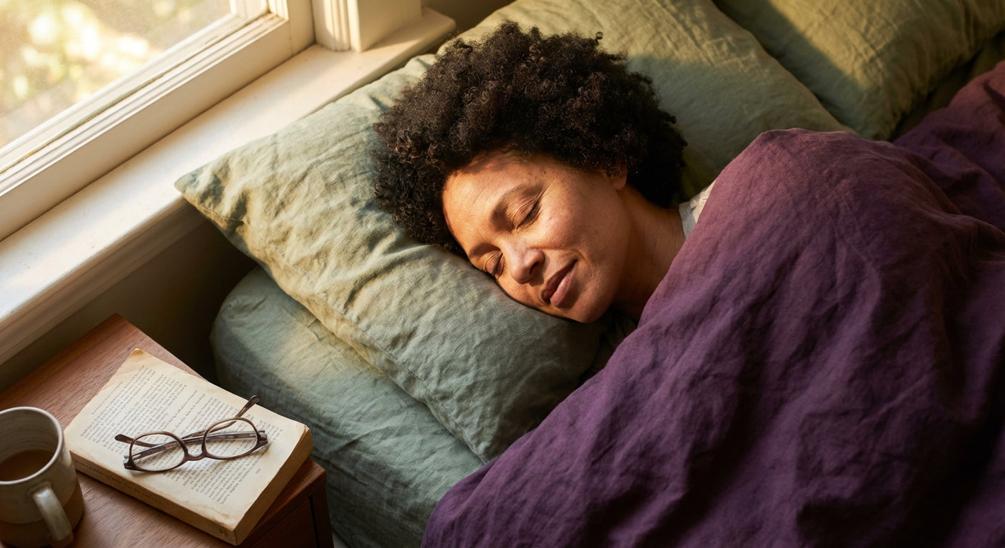 Customer sleeping peacefully